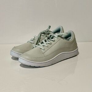 Allbirds Womens Shoes Green Leather Plant Pacer Sneaker Blizzard Sole US 10